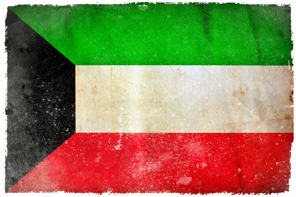 Koweït drapeau grunge — Photo