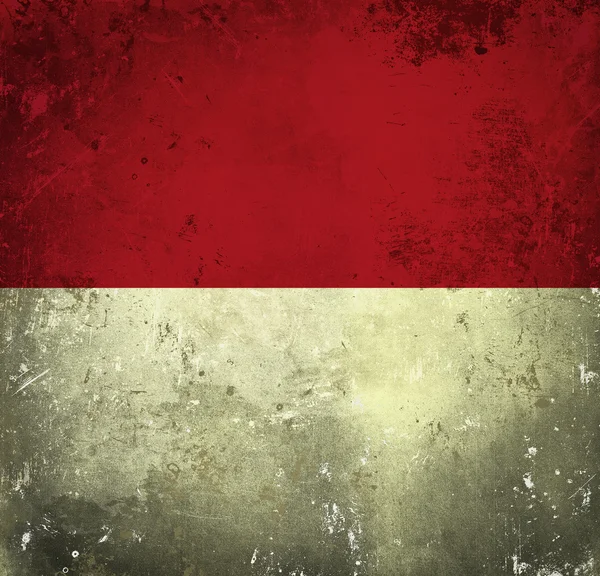 Grunge flagga Indonesien — Stockfoto