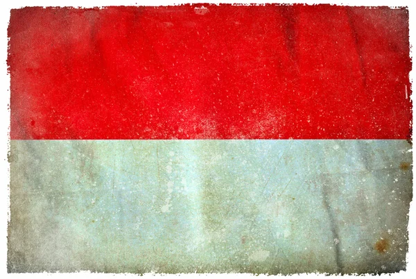 Indonésie grunge vlajka — Stock fotografie
