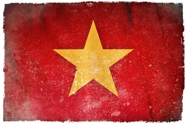 Vietnam bandiera grunge — Foto Stock