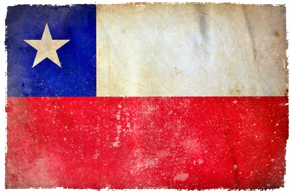 Chile grunge flagga — Stockfoto