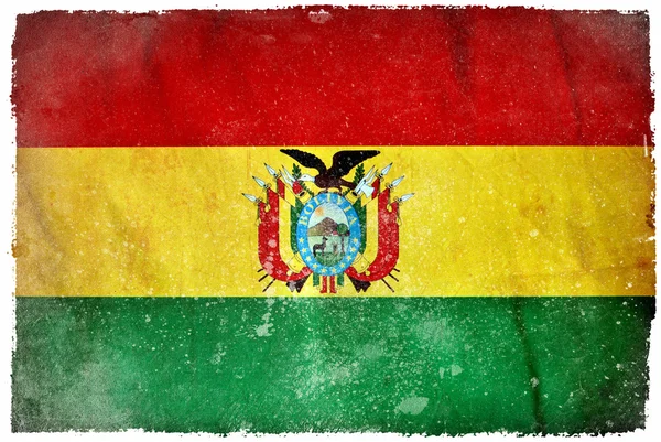 Прапор Болівії гранж — стокове фото