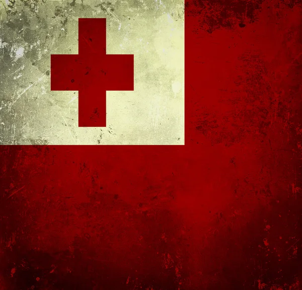 Bandiera Grunge di Tonga — Foto Stock