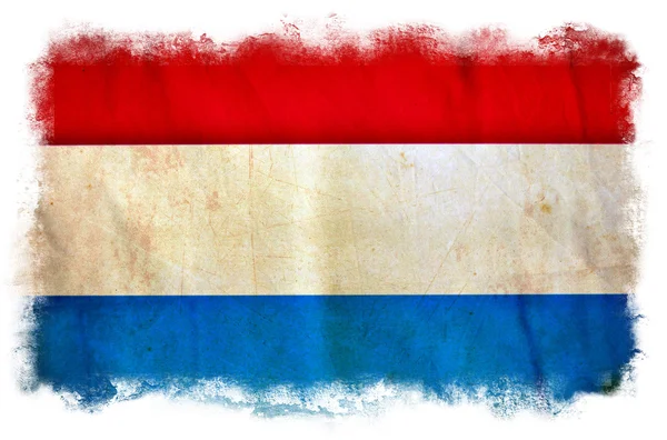 Holland grunge flagga — Stockfoto