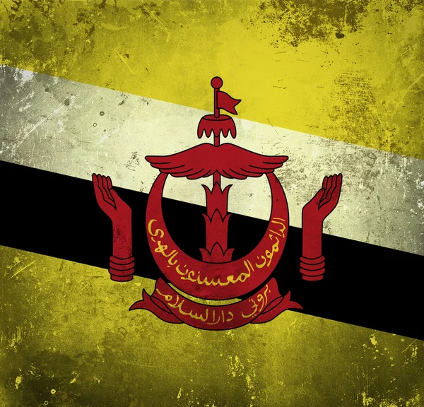 Flaga ilustracja Brunei — Zdjęcie stockowe