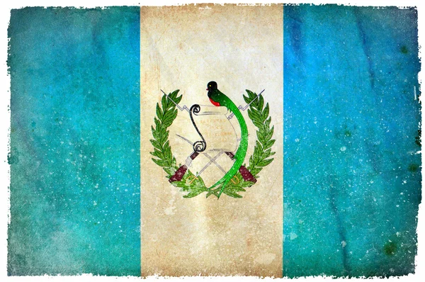 Прапор Гватемали гранж — стокове фото