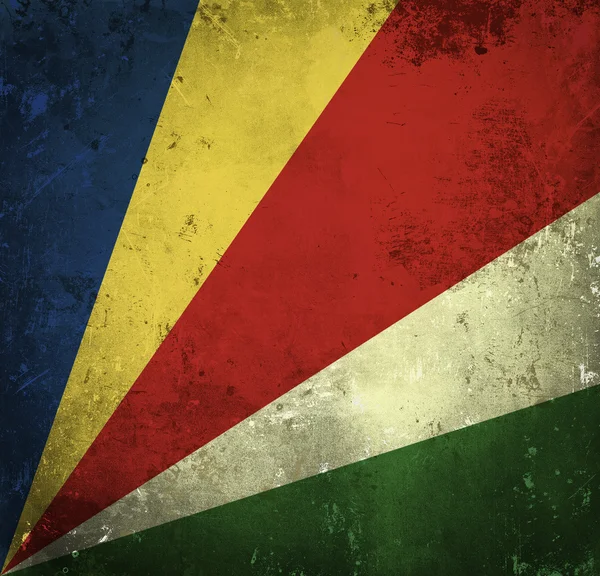 Grunge-Flagge der Seychellen — Stockfoto