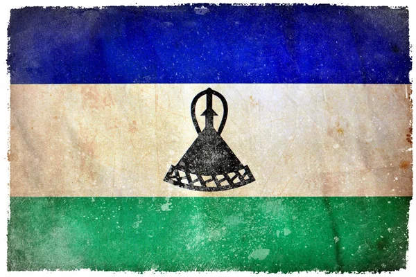 Lesotho grunge flag — Stock Photo, Image