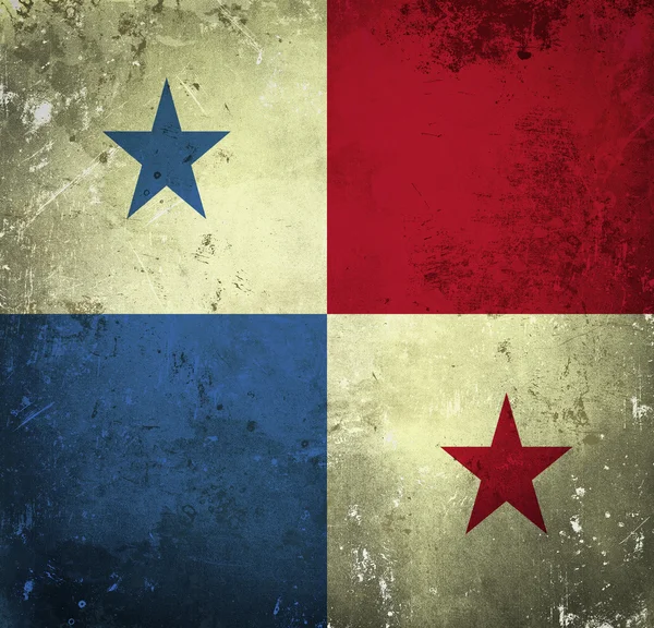 Bandera Grunge de Panamá —  Fotos de Stock