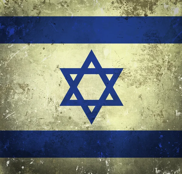 İsrail 'in grunge bayrağı — Stok fotoğraf
