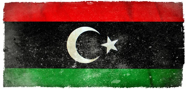 Libia Grunge-flag — Stockfoto