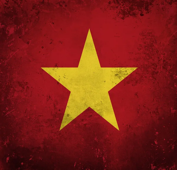 Bandera Grunge de Vietnam —  Fotos de Stock