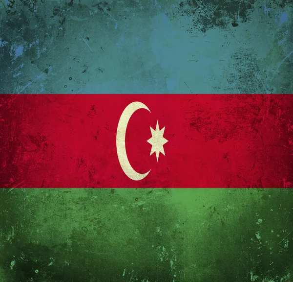 Grunge vlajka Ázerbájdžánu — Stock fotografie