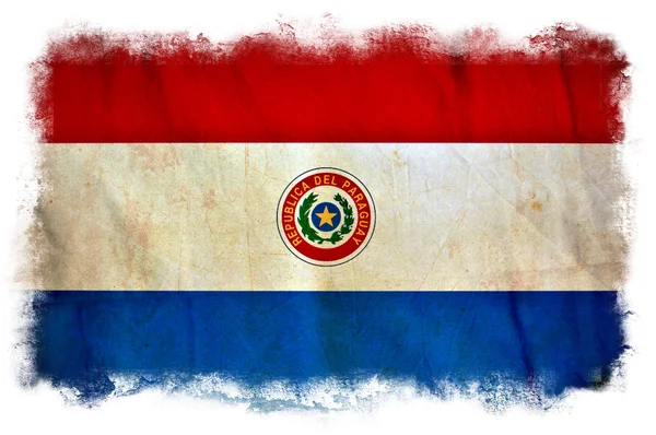 Paraguay grunge bayrağı — Stok fotoğraf