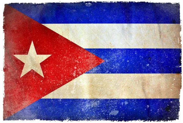 Cuba grunge vlag — Stockfoto