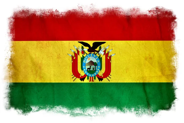 Прапор Болівії гранж — стокове фото