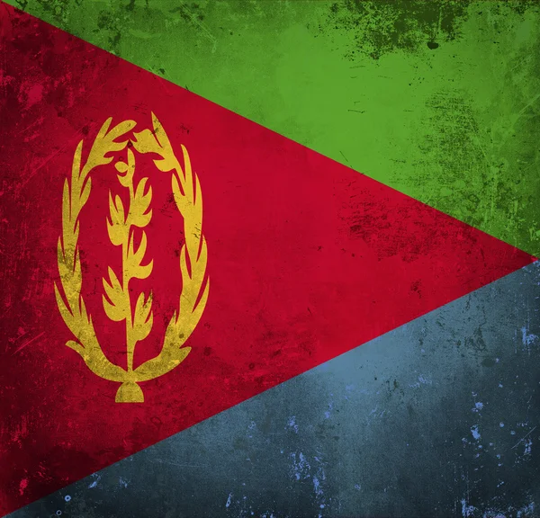 Bandiera grunge dell'Eritrea — Foto Stock