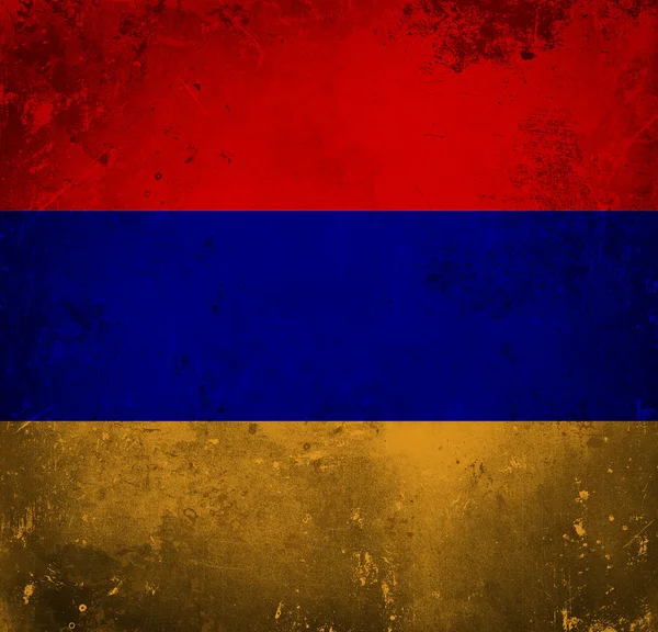亚美尼亚的 grunge 旗子 — 图库照片