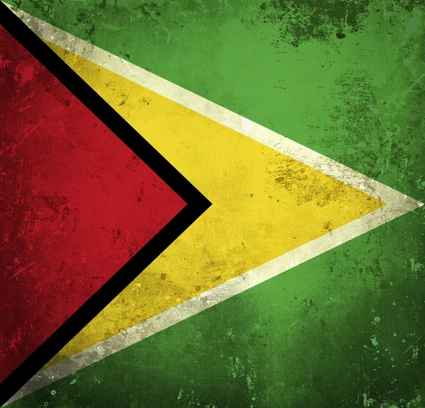 Guyana grunge-zászlója — Stock Fotó