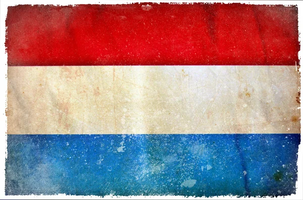 荷兰 grunge 旗 — 图库照片