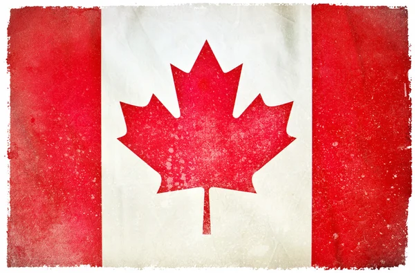 Canada grunge vlag — Stockfoto