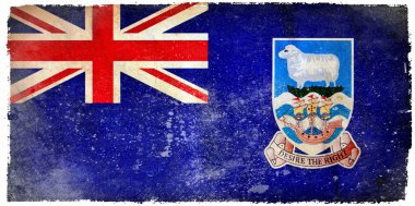 Falkland Adaları grunge bayrağı