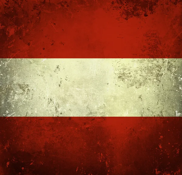 Grunge zászló Ausztriában — Stock Fotó