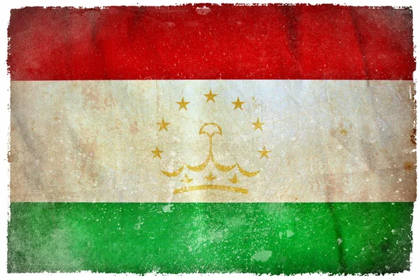 Bandera grunge de Tayikistán — Foto de Stock