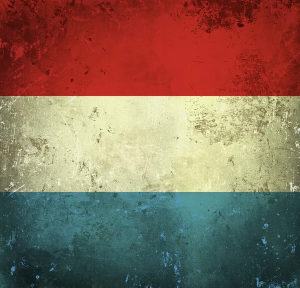 Гранжевий прапор Люксембургу — стокове фото