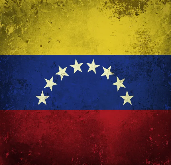Grunge vlajka Venezuely — Stock fotografie