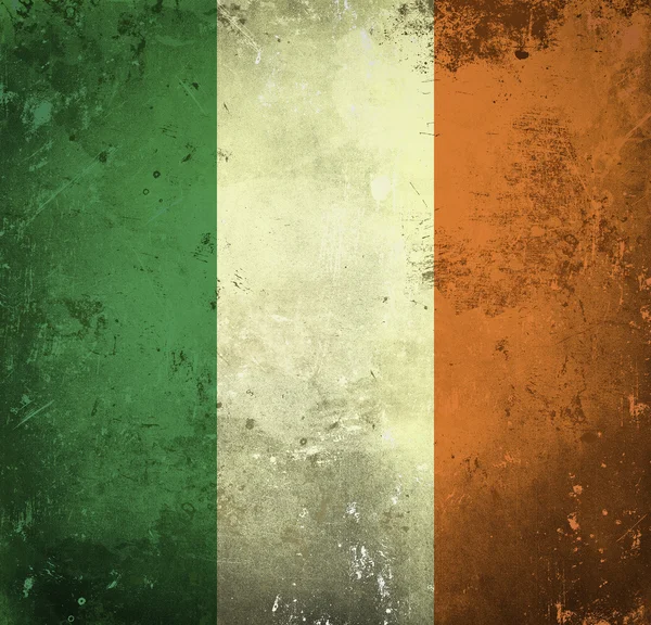 İrlanda grunge bayrağı — Stok fotoğraf