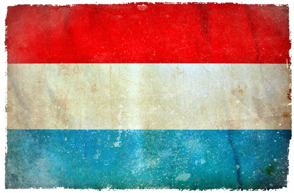 Bandera grunge de Luxemburgo — Foto de Stock