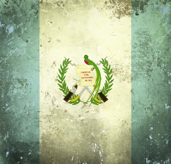 Bandiera grunge del Guatemala — Foto Stock