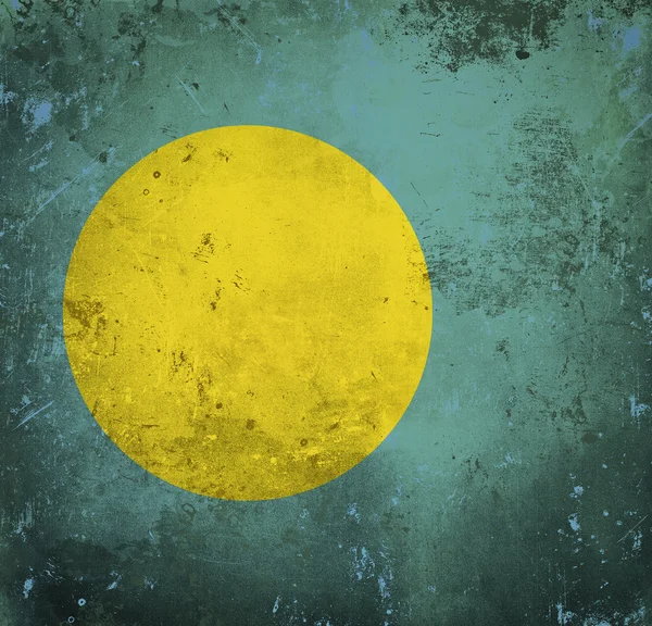 Grunge Flagge von Palau — Stockfoto