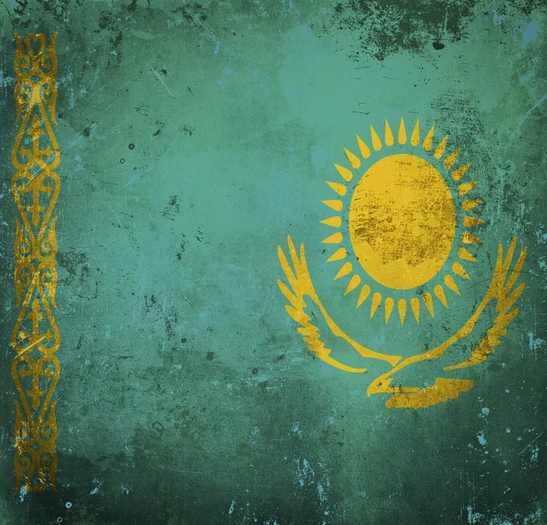Grunge flag of Kazakhstan — Stock Photo, Image