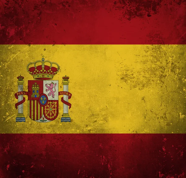 Španělská vlajka grunge — Stock fotografie