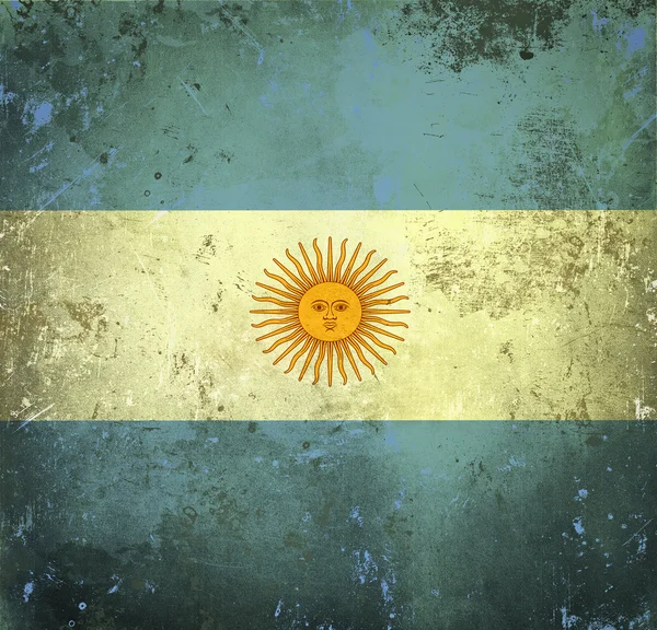 Grunge vlag van Argentinië — Stockfoto