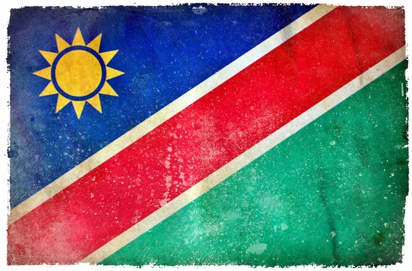 Bandera grunge de Namibia — Foto de Stock