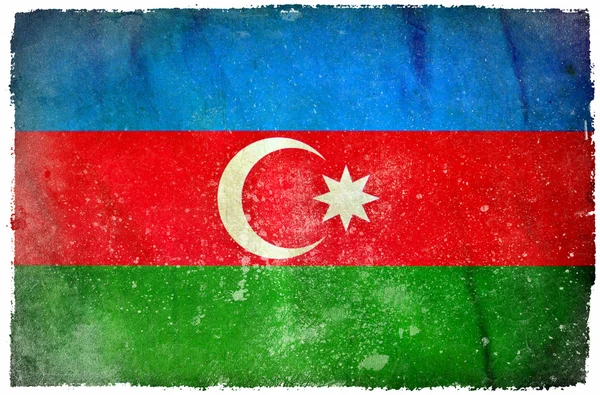 Гранж-флаг Азербайджана — стоковое фото