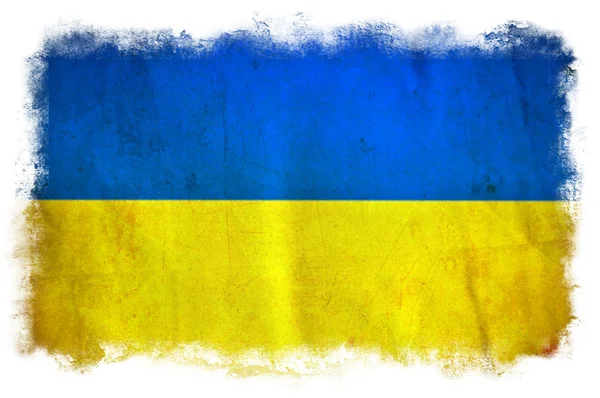Bandera de Ucrania grunge — Foto de Stock