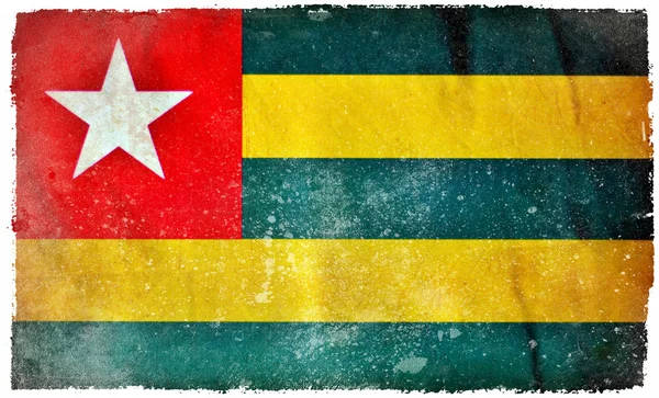 Togo drapeau grunge — Photo