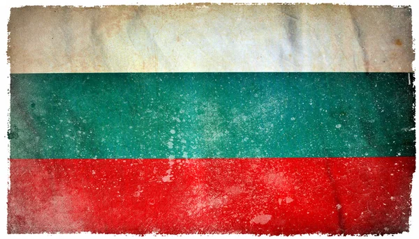 Bulgariens Grunge-Flagge — Stockfoto