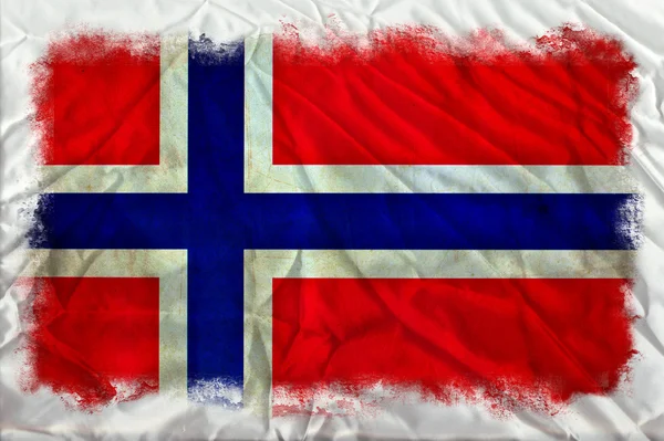 Norge grunge flagga — Stockfoto