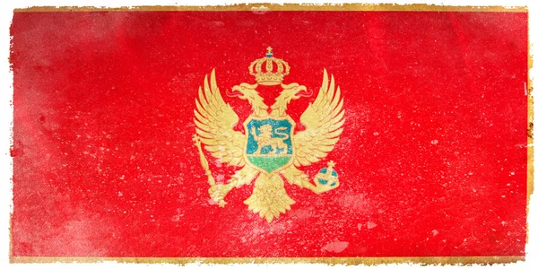 Grunge σημαία του Μαυροβουνίου — Φωτογραφία Αρχείου