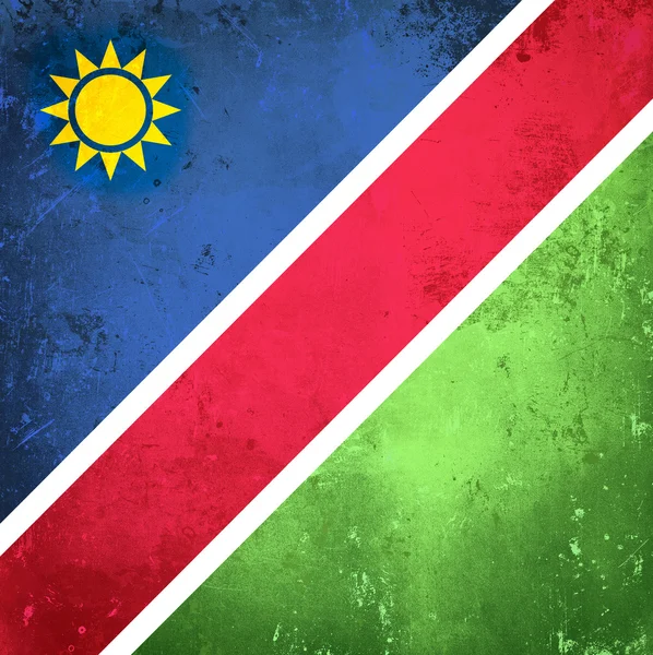 Grunge vlag van namibia — Stockfoto