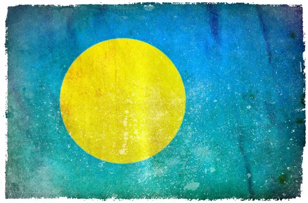 Прапор Палау гранж — стокове фото