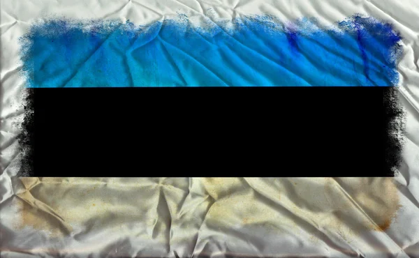 Észtország grunge zászló — Stock Fotó