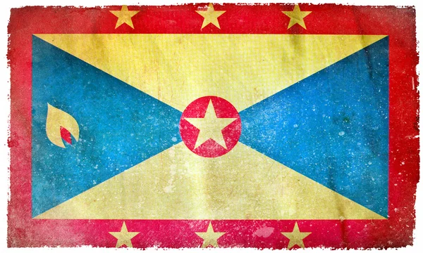 Grenada grunge vlag — Stockfoto