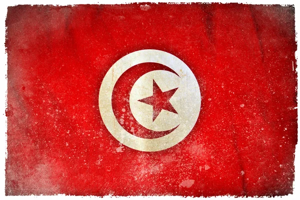Flaga ilustracja Tunezja — Zdjęcie stockowe