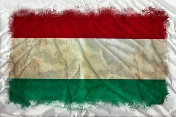 Ungern grunge flagga — Stockfoto
